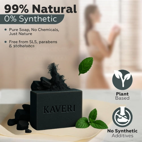 Charcoal Mint Bar – Detoxifying Natural Soap