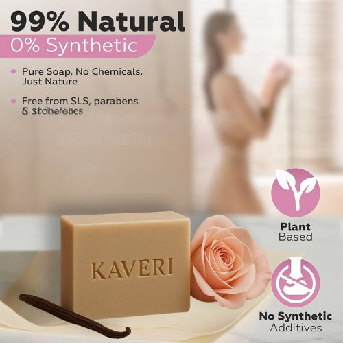 Rose Vanilla Bar – Calming Floral Cleanser