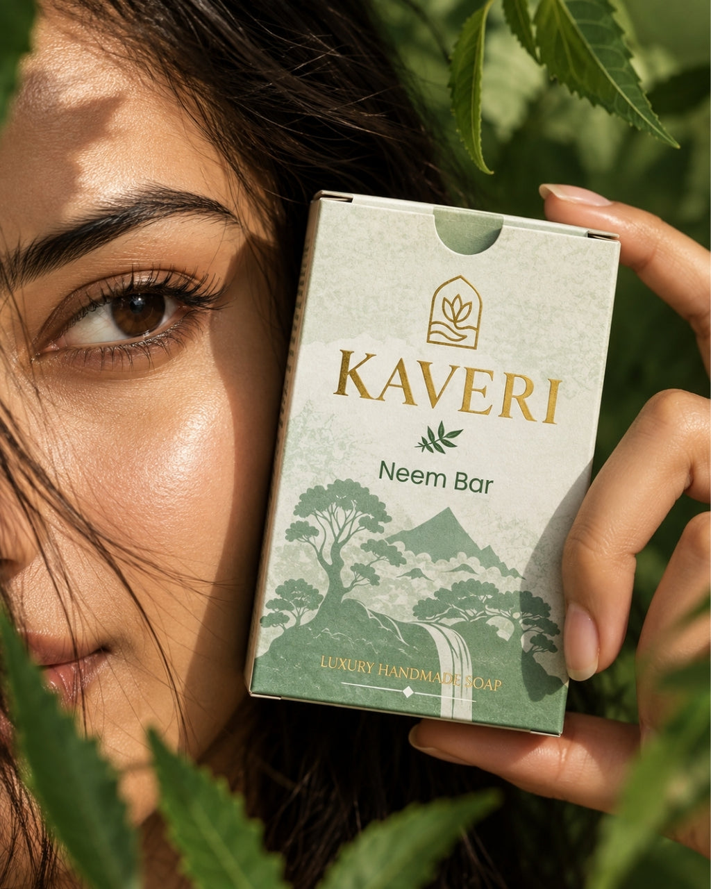 KAVERI Ayurvedic Soap Pack of 4 – Turmeric + Neem + Manjistha + Sandalwood | Luxury Handmade Soaps | ₹999 Only
