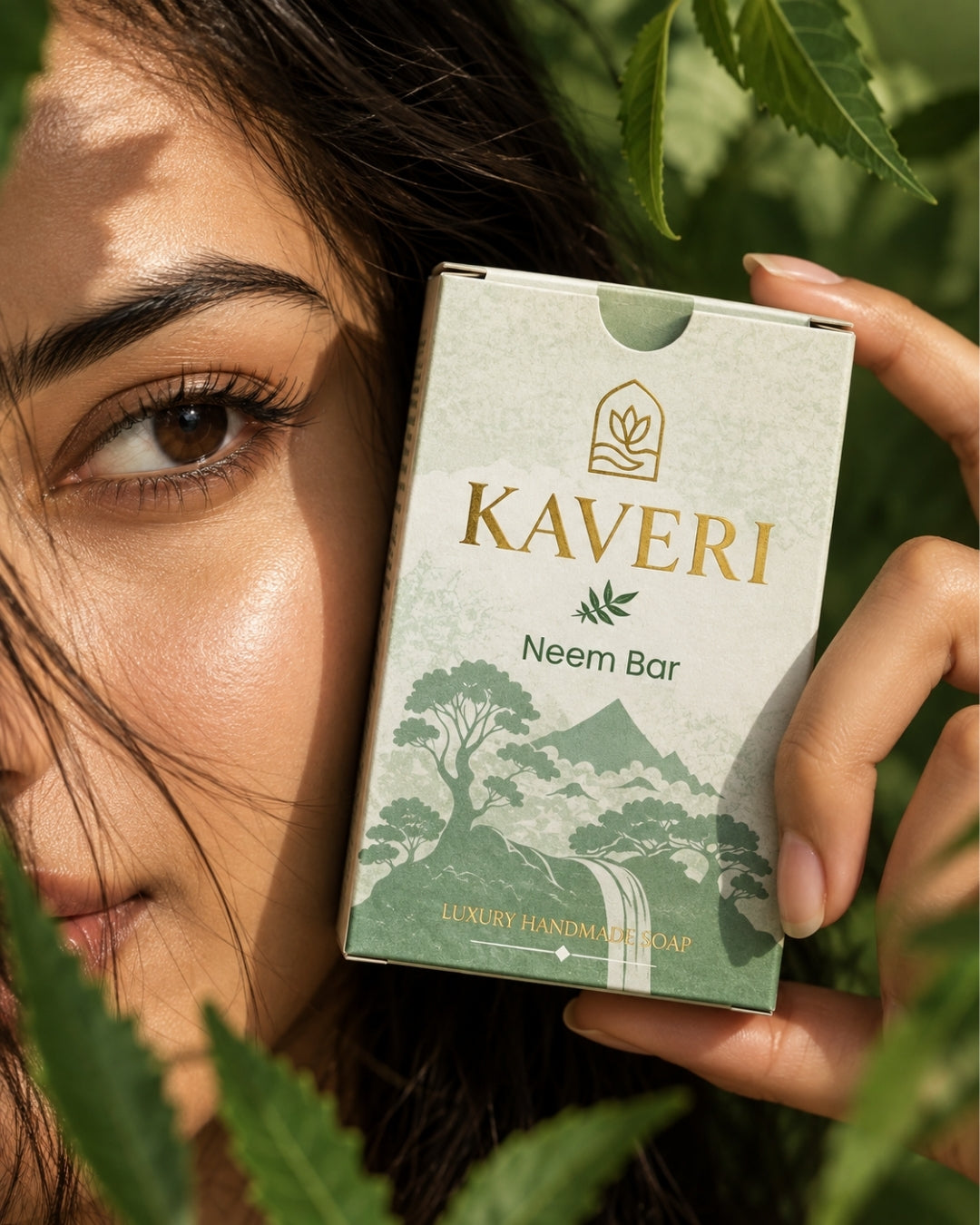 KAVERI Ayurvedic Soap Pack of 4 – Turmeric + Neem + Manjistha + Sandalwood | Luxury Handmade Soaps | ₹999 Only