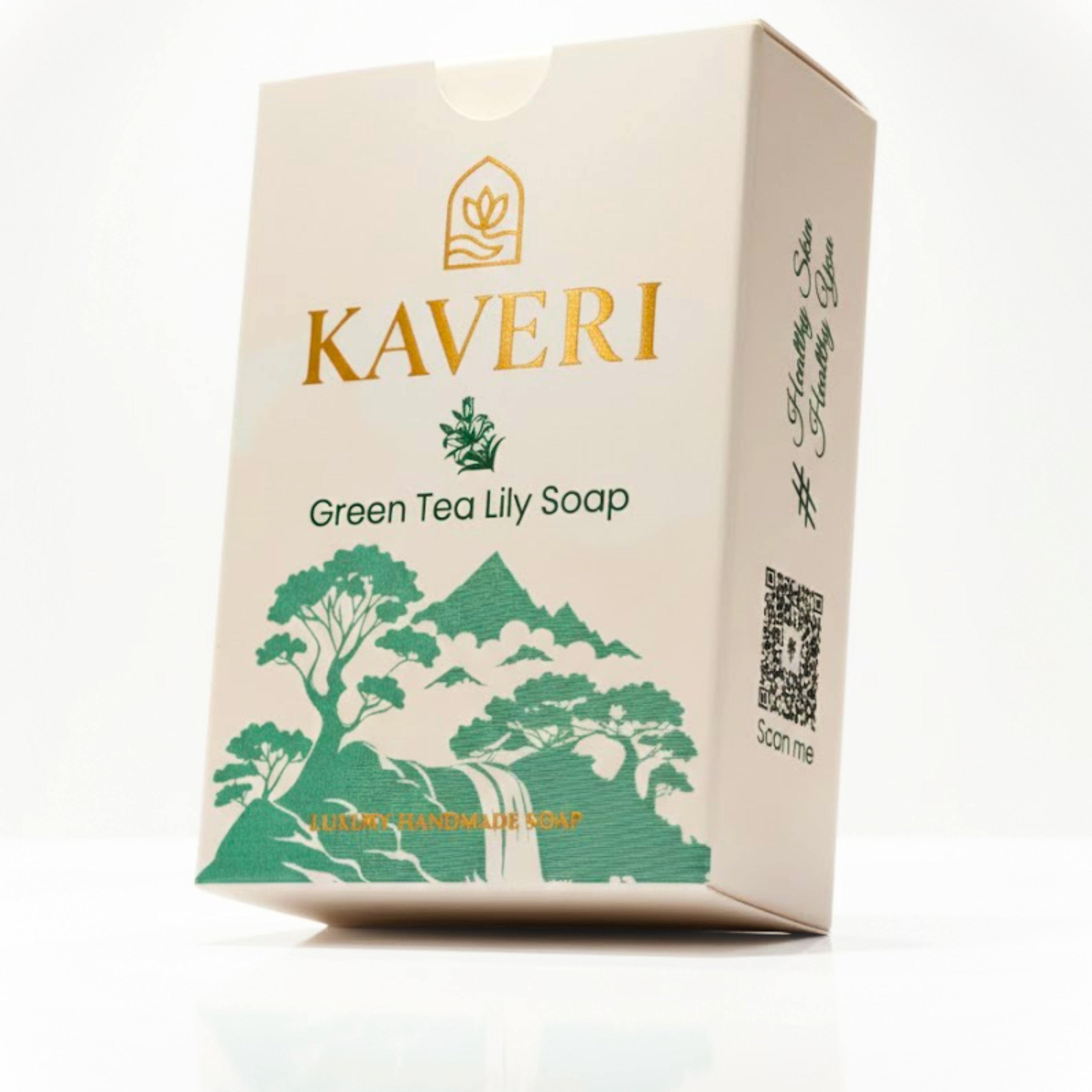 KAVERI Natural Handmade Soap Combo – Neem & Rose Vanilla (2 × 110g)