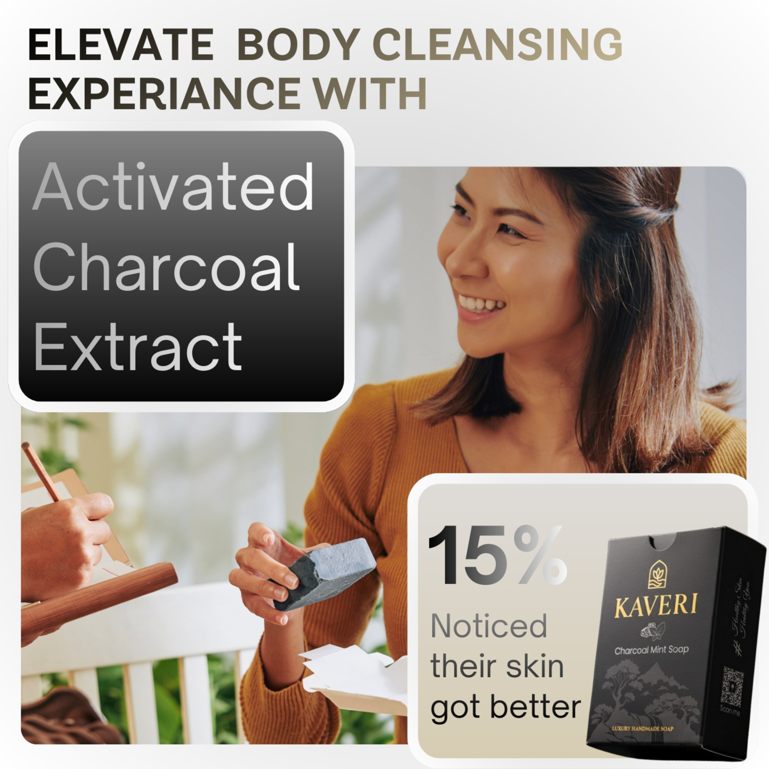 Charcoal Mint Bar – Detoxifying Natural Soap