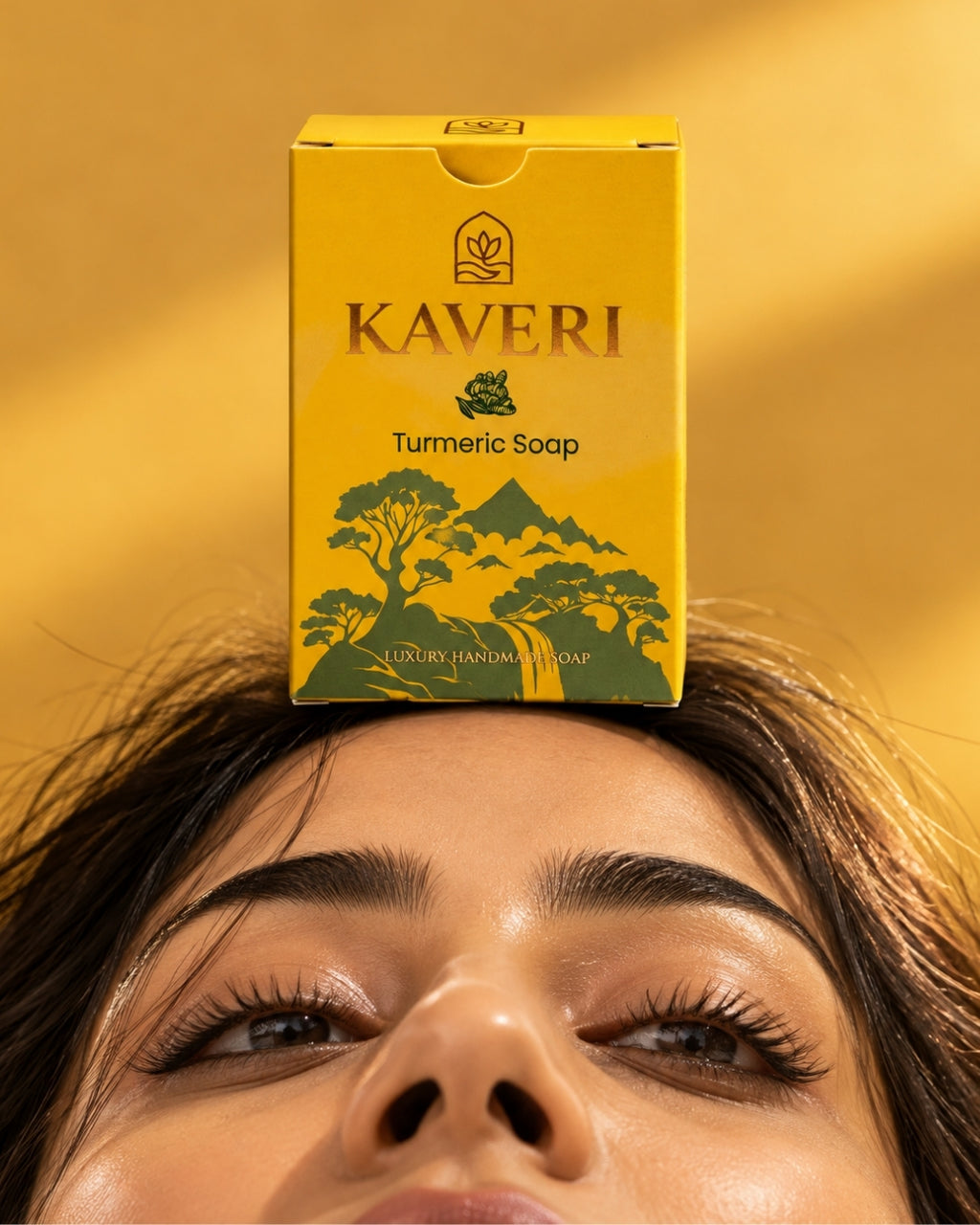 KAVERI Ayurvedic Soap Pack of 4 – Turmeric + Neem + Manjistha + Sandalwood | Luxury Handmade Soaps | ₹999 Only