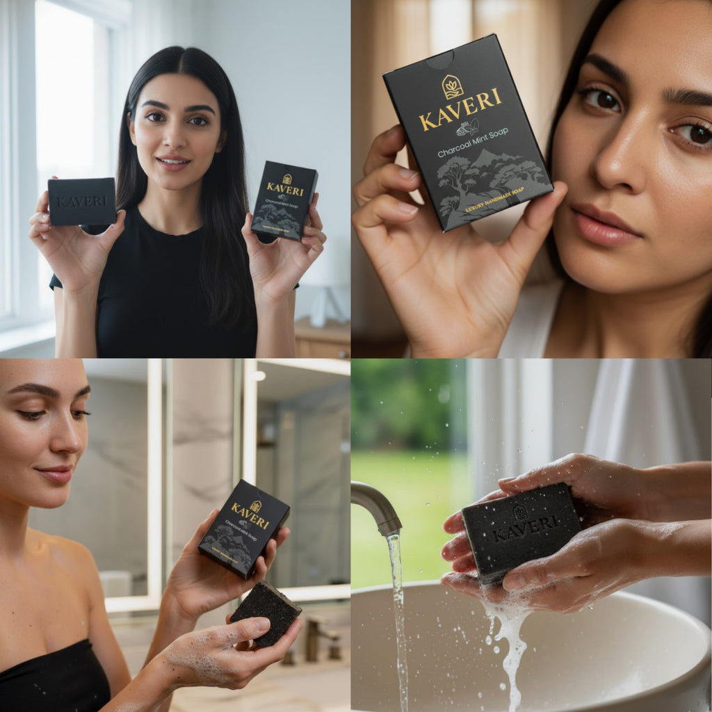 Charcoal Mint Bar – Detoxifying Natural Soap