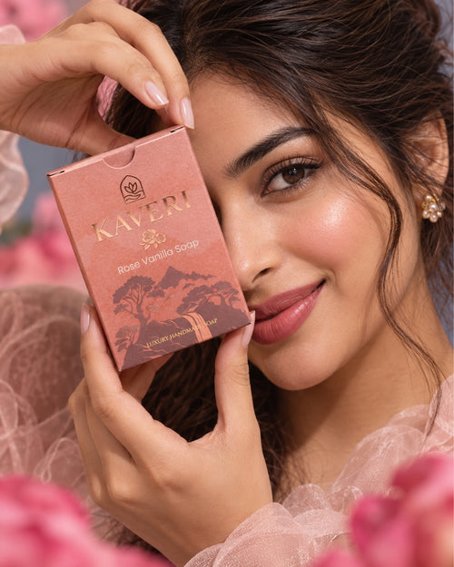 Kaveri Floral Combo Rose Vanilla + Green Tea lily soap