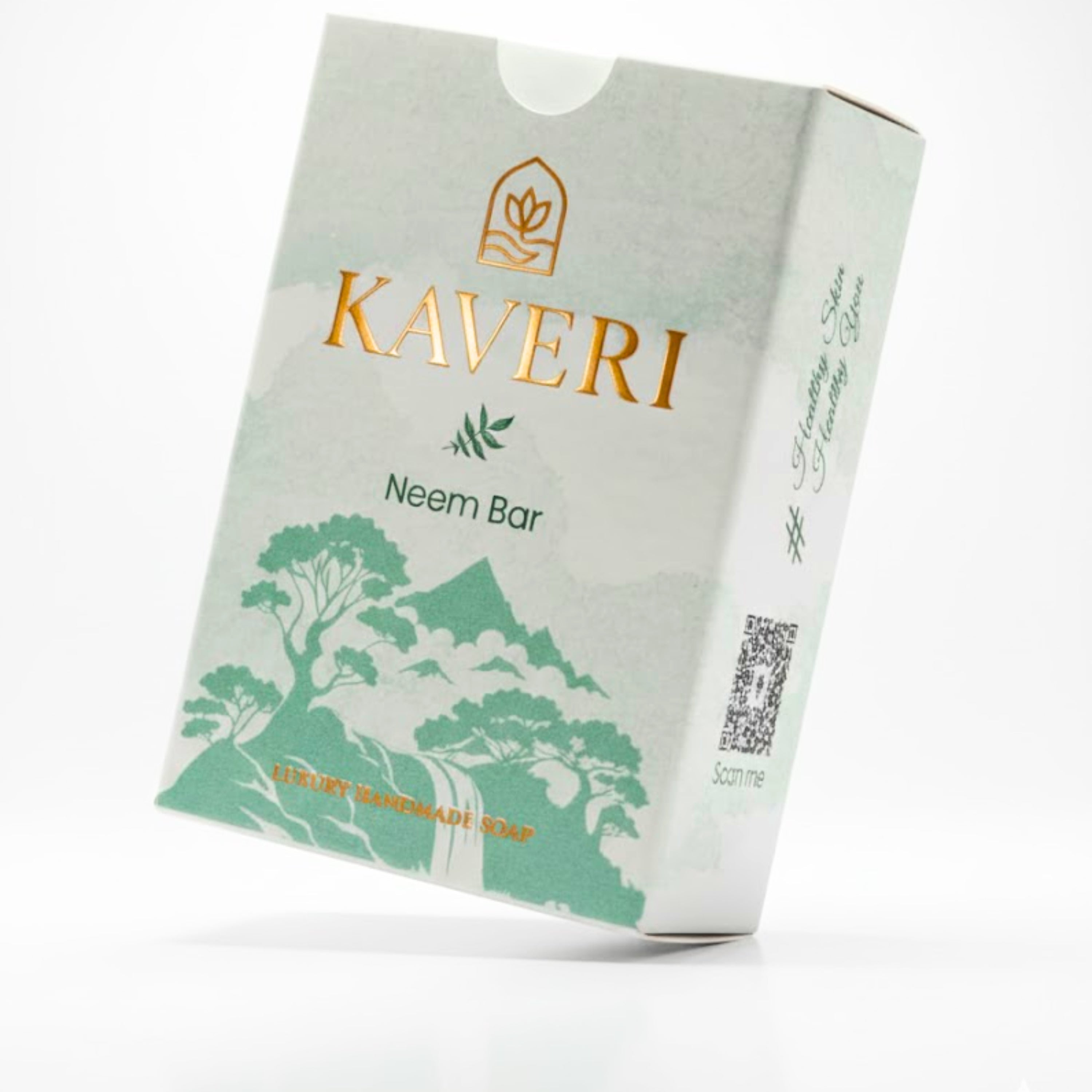 KAVERI Natural Handmade Soap Combo – Neem, Turmeric & Rose Vanilla (3 x 110g)