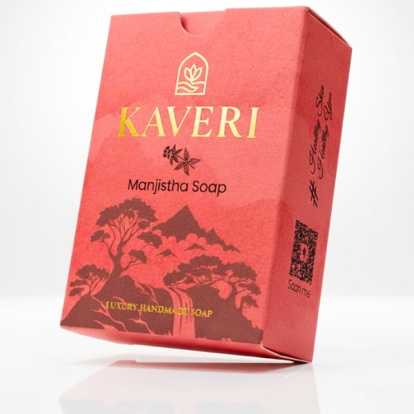 KAVERI Natural Handmade Soap Combo – Neem & Manjistha (2 × 110g)