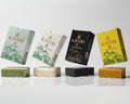 KAVERI Handmade Soap Combo – Neem, Green Tea Lily, Charcoal Mint & Turmeric (Pack of 4)