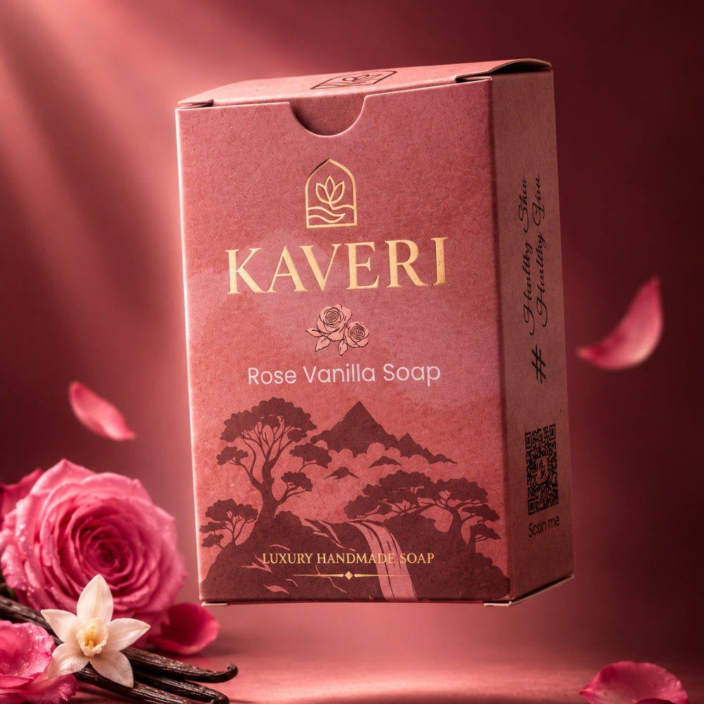 Kaveri Floral Combo Rose Vanilla + Green Tea lily soap