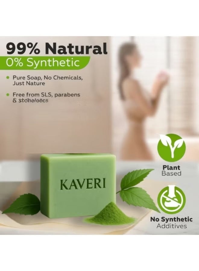 Kaveri KAVERI Handmade Soap Combo – Rose Vanilla, Manjistha & Green Tea Lily 3 × 110 g