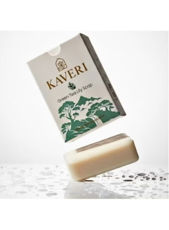 KAVERI Handmade Soap Combo – Neem, Green Tea Lily, Charcoal Mint & Turmeric