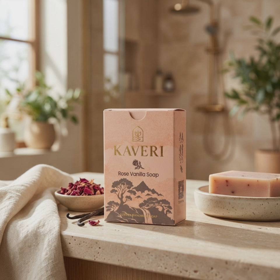 Rose Vanilla Soap — Deep Moisture for Dry, Rough Skin